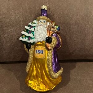 Slavic Treasures LSU Santa Ornament